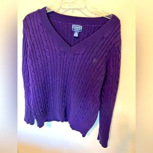 Chaps Women’s Sweater / Size XL / Purple / 100% Cotton / Very Good Condition